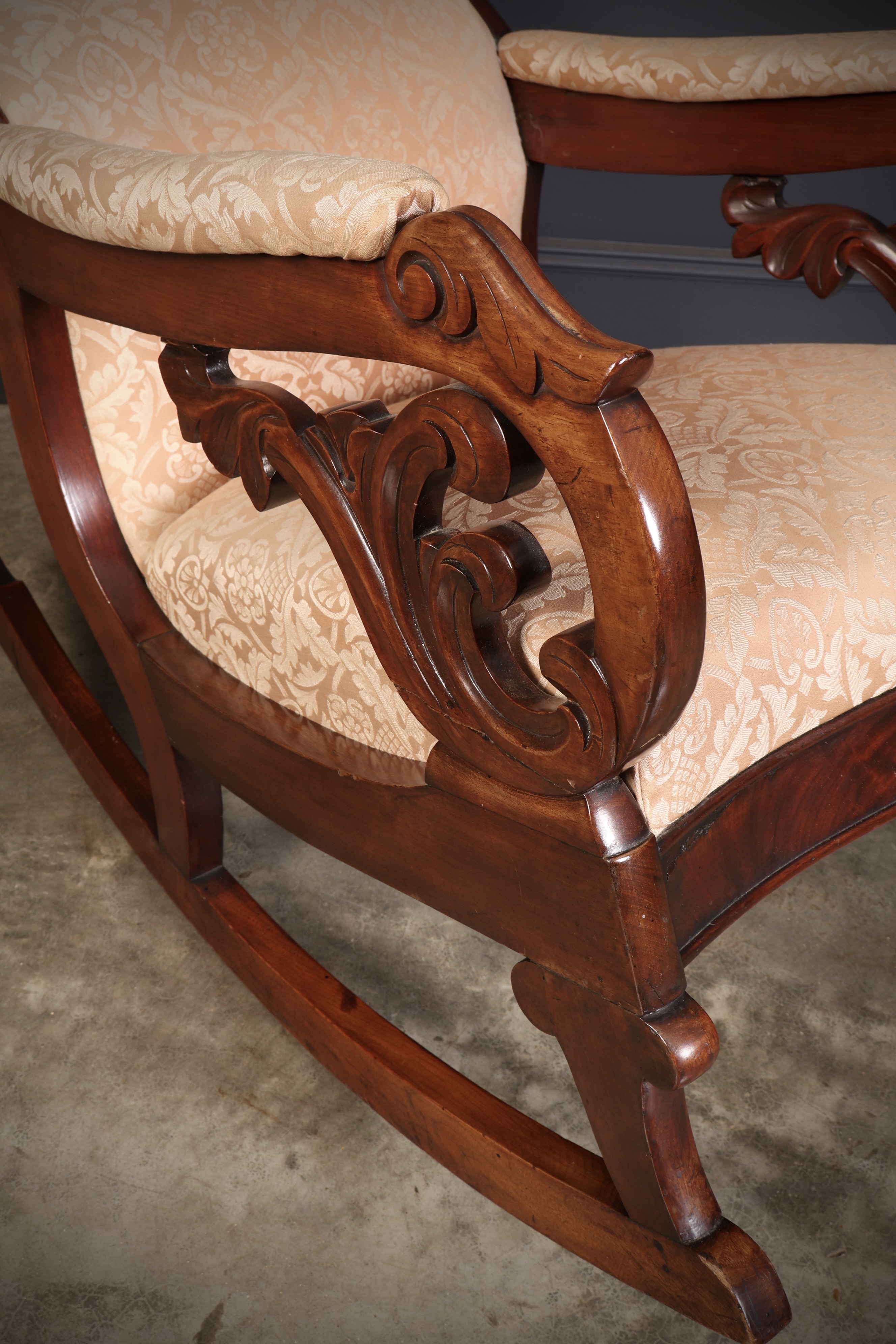 William IV Mahogany Rocking Chair rocking chair Antique Chairs 4